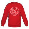 Arkansas Sweatshirt - State Design Arkansas Crewneck Sweatshirt - red