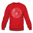 Arkansas Sweatshirt - State Design Arkansas Crewneck Sweatshirt - red