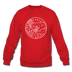 Arkansas Sweatshirt - State Design Arkansas Crewneck Sweatshirt - red
