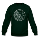 Arkansas Sweatshirt - State Design Arkansas Crewneck Sweatshirt - forest green