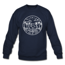 Florida Sweatshirt - State Design Florida Crewneck Sweatshirt - navy