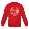 Florida Sweatshirt - State Design Florida Crewneck Sweatshirt - red