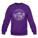 Colorado Sweatshirt - State Design Colorado Crewneck Sweatshirt - purple