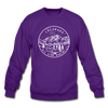 Colorado Sweatshirt - State Design Colorado Crewneck Sweatshirt - purple