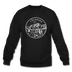 Colorado Sweatshirt - State Design Colorado Crewneck Sweatshirt - black