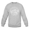 Colorado Sweatshirt - State Design Colorado Crewneck Sweatshirt - heather gray