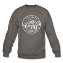 Colorado Sweatshirt - State Design Colorado Crewneck Sweatshirt - asphalt gray