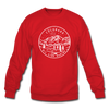 Colorado Sweatshirt - State Design Colorado Crewneck Sweatshirt - red