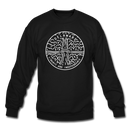 Delaware Sweatshirt - State Design Delaware Crewneck Sweatshirt - black