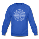 Delaware Sweatshirt - State Design Delaware Crewneck Sweatshirt - royal blue