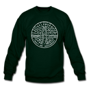 Delaware Sweatshirt - State Design Delaware Crewneck Sweatshirt - forest green