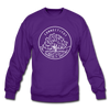 Connecticut Sweatshirt - State Design Connecticut Crewneck Sweatshirt - purple