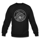 Connecticut Sweatshirt - State Design Connecticut Crewneck Sweatshirt - black