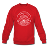 Connecticut Sweatshirt - State Design Connecticut Crewneck Sweatshirt - red
