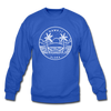 Hawaii Sweatshirt - State Design Hawaii Crewneck Sweatshirt - royal blue