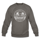 Hawaii Sweatshirt - State Design Hawaii Crewneck Sweatshirt - asphalt gray