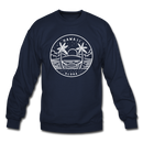 Hawaii Sweatshirt - State Design Hawaii Crewneck Sweatshirt - navy