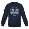 Hawaii Sweatshirt - State Design Hawaii Crewneck Sweatshirt - navy