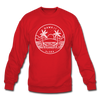 Hawaii Sweatshirt - State Design Hawaii Crewneck Sweatshirt - red