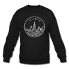 Illinois Sweatshirt - State Design Illinois Crewneck Sweatshirt - black