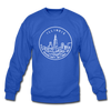 Illinois Sweatshirt - State Design Illinois Crewneck Sweatshirt - royal blue