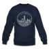 Illinois Sweatshirt - State Design Illinois Crewneck Sweatshirt - navy