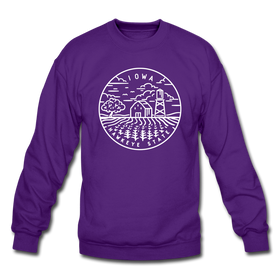 Iowa Sweatshirt - State Design Iowa Crewneck Sweatshirt