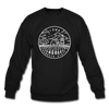 Iowa Sweatshirt - State Design Iowa Crewneck Sweatshirt - black