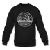 Iowa Sweatshirt - State Design Iowa Crewneck Sweatshirt - black