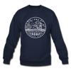 Iowa Sweatshirt - State Design Iowa Crewneck Sweatshirt - navy