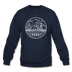 Iowa Sweatshirt - State Design Iowa Crewneck Sweatshirt - navy