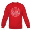 Iowa Sweatshirt - State Design Iowa Crewneck Sweatshirt - red