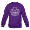 Idaho Sweatshirt - State Design Idaho Crewneck Sweatshirt - purple