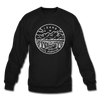 Idaho Sweatshirt - State Design Idaho Crewneck Sweatshirt - black