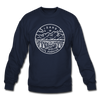 Idaho Sweatshirt - State Design Idaho Crewneck Sweatshirt - navy