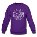 Indiana Sweatshirt - State Design Indiana Crewneck Sweatshirt - purple