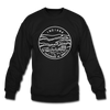 Indiana Sweatshirt - State Design Indiana Crewneck Sweatshirt - black