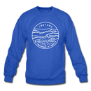 Indiana Sweatshirt - State Design Indiana Crewneck Sweatshirt - royal blue