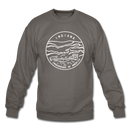 Indiana Sweatshirt - State Design Indiana Crewneck Sweatshirt - asphalt gray