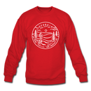 Georgia Sweatshirt - State Design Georgia Crewneck Sweatshirt - red