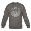 Kentucky Sweatshirt - State Design Kentucky Crewneck Sweatshirt - asphalt gray