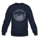 Kentucky Sweatshirt - State Design Kentucky Crewneck Sweatshirt - navy