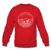 Kentucky Sweatshirt - State Design Kentucky Crewneck Sweatshirt - red