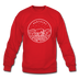 Kentucky Sweatshirt - State Design Kentucky Crewneck Sweatshirt - red