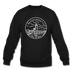 Massachusetts Sweatshirt - State Design Massachusetts Crewneck Sweatshirt - black