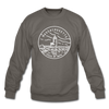Massachusetts Sweatshirt - State Design Massachusetts Crewneck Sweatshirt - asphalt gray