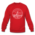 Massachusetts Sweatshirt - State Design Massachusetts Crewneck Sweatshirt - red