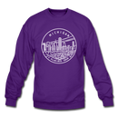 Michigan Sweatshirt - State Design Michigan Crewneck Sweatshirt - purple