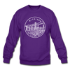 Michigan Sweatshirt - State Design Michigan Crewneck Sweatshirt - purple