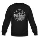 Michigan Sweatshirt - State Design Michigan Crewneck Sweatshirt - black